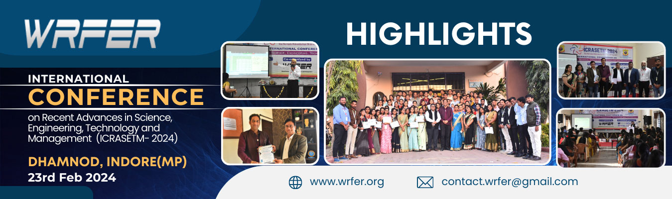 WRFER International Conference in Dhamnod, Indore, February 23, 2024