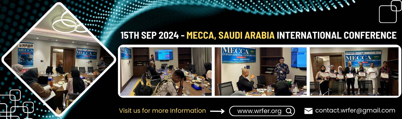 WRFER International Conference in Mecca, Saudi Arabia, September 15, 2024