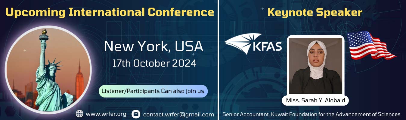 WRFER International Conference in New York, USA, October 17, 2024