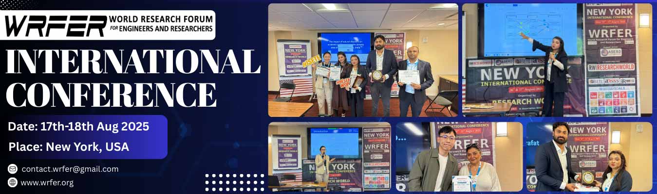 WRFER International Conference in New York, USA, August 17-18, 2025